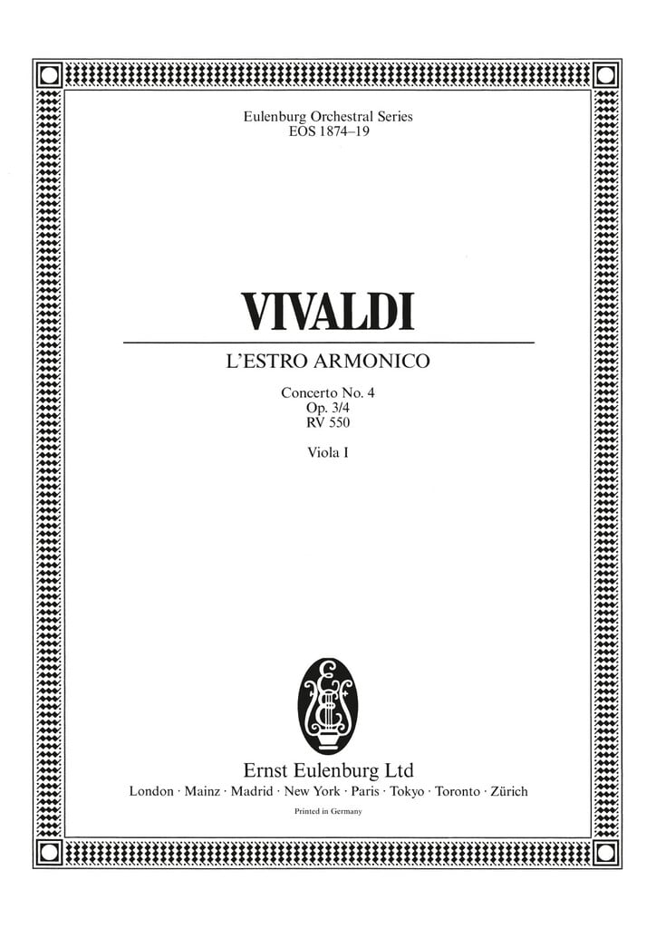 L'Estro Armonico op. 3/6 RV 356 / PV 1